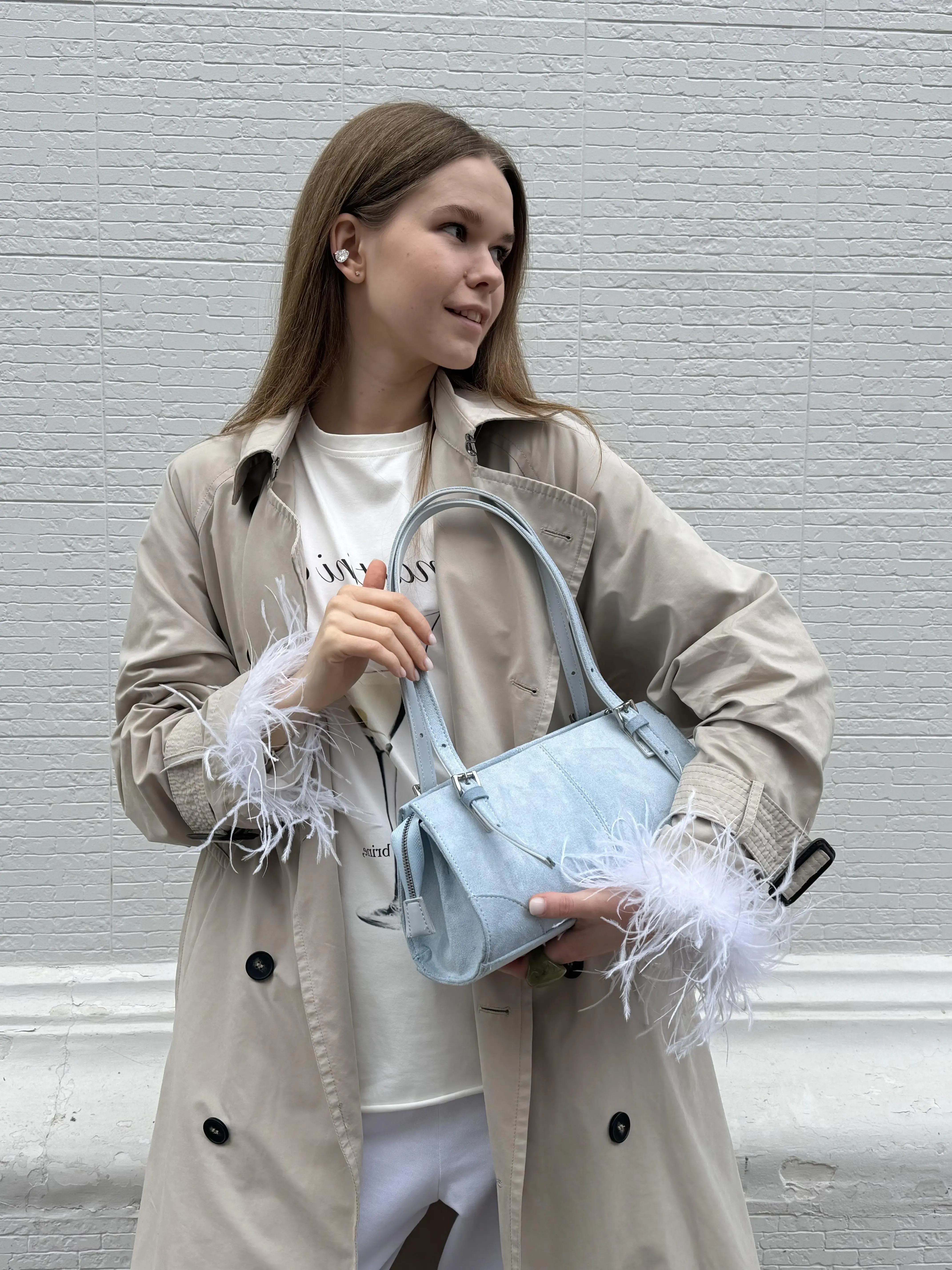 MIRA BAG SUEDE BLUE
